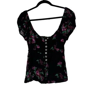 Free People Close To You Peasant Top Size Large